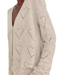 Flash Sale 💯 Splendid Alamo Pointelle Cardigan Oat Heather 🎁 -Splendid Shop unnamed file 12