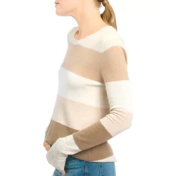 Budget ✨ Splendid Striped Emelia Sweater Latte Stripes 💯 -Splendid Shop unnamed file 127