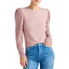 Coupon 🧨 Splendid London Ribbed Puff Sleeve Sweater Light Heather ⭐ -Splendid Shop unnamed file 135