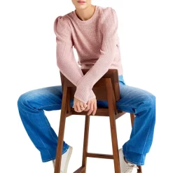 Coupon 🧨 Splendid London Ribbed Puff Sleeve Sweater Light Heather ⭐ -Splendid Shop unnamed file 139