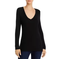 Coupon ✨ Splendid Valley Long-Sleeve V-Neck Tee Black 😍