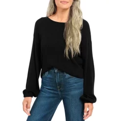 Flash Sale 👍 Splendid Georgie Ribbed Sweater Black 🤩