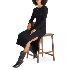 Buy ❤️ Splendid London Ribbed Sweater 👗 Dress Black 👏