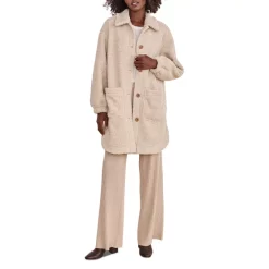 New 💯 Splendid Bouclé Teddy Jacket Latte ❤️ -Splendid Shop unnamed file 217