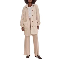 New 💯 Splendid Bouclé Teddy Jacket Latte ❤️ -Splendid Shop unnamed file 218