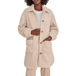 New 💯 Splendid Bouclé Teddy Jacket Latte ❤️ -Splendid Shop unnamed file 220