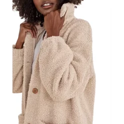 New 💯 Splendid Bouclé Teddy Jacket Latte ❤️ -Splendid Shop unnamed file 222