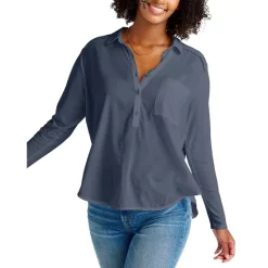 New 🧨 Splendid Paige Henley Top Slate 🔔