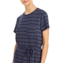 Promo 🥰 Splendid Anders Striped Tee 👗 Dress Slate Heather 🥰 -Splendid Shop unnamed file 237