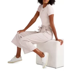 Hot Sale ⭐ Splendid Marisol Cropped Pants Pink Sand 😉 -Splendid Shop unnamed file 241