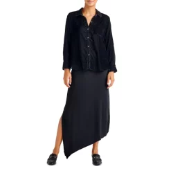 Cheapest 🔔 Splendid Ryan Velvet Button-Down 👕 Shirt Black ✔️ -Splendid Shop unnamed file 252