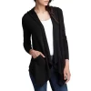 Best deal 🛒 Splendid Cardigan - Hooded Drapey Front Thermal Black 🌟 -Splendid Shop unnamed file 262