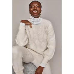 Promo 🎁 Splendid Floral Margo Sweater Marshmallow ✨ -Splendid Shop unnamed file 29