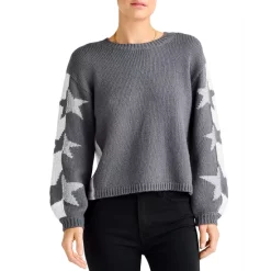 Cheap 🌟 Splendid Coming And Going Star Sweater Slate 🛒