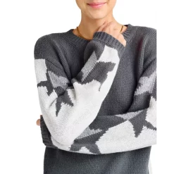 Cheap 🌟 Splendid Coming And Going Star Sweater Slate 🛒 -Splendid Shop unnamed file 302