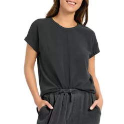 Hot Sale 🛒 Splendid Zinnia Short Sleeve Tee Lead 👏