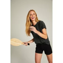 Hot Sale 🛒 Splendid Zinnia Short Sleeve Tee Lead 👏 -Splendid Shop unnamed file 319