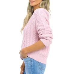 Discount 😍 Splendid Laila Cable Knit Sweater Pink Petal ⭐ -Splendid Shop unnamed file 36