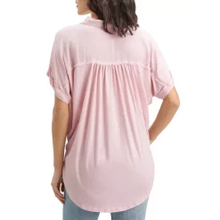 Deals 👏 Splendid Short Sleeve Paige 👚 Shirt Dusty Rose ⌛ -Splendid Shop unnamed file 362