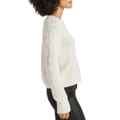 Best Pirce 😉 Splendid Daphne Bobble-Heart Sweater Marshmallow 🧨 -Splendid Shop unnamed file 40
