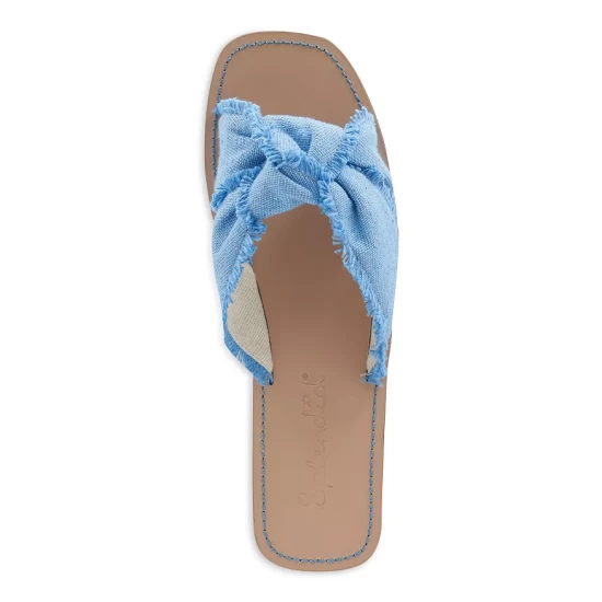 Discount ๐งจ Splendid ๐ฉ Women's Fiamma Square Toe Knotted Strap Slide ๐ฉด Sandals Yellow ๐ 5 Discount ๐งจ Splendid ๐ฉ Women's Fiamma Square Toe Knotted Strap Slide ๐ฉด Sandals Yellow ๐ - Image 3