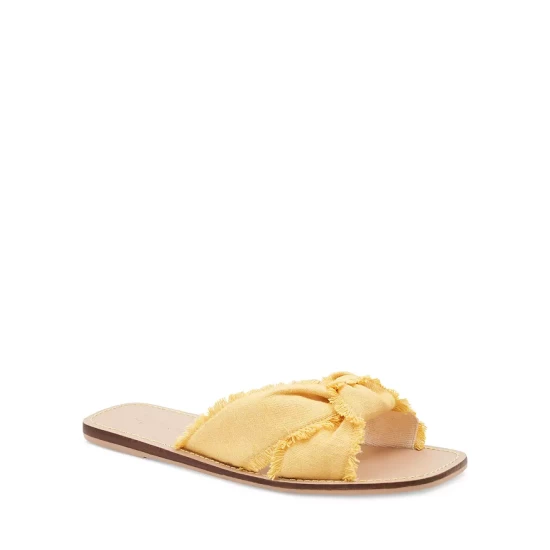 Discount ๐งจ Splendid ๐ฉ Women's Fiamma Square Toe Knotted Strap Slide ๐ฉด Sandals Yellow ๐ 8 Discount ๐งจ Splendid ๐ฉ Women's Fiamma Square Toe Knotted Strap Slide ๐ฉด Sandals Yellow ๐ - Image 6
