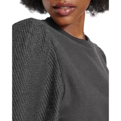 Buy ✨ Splendid Evelyn Terry Puff Sleeve Sweatshirt Lead 🧨 -Splendid Shop unnamed file 59