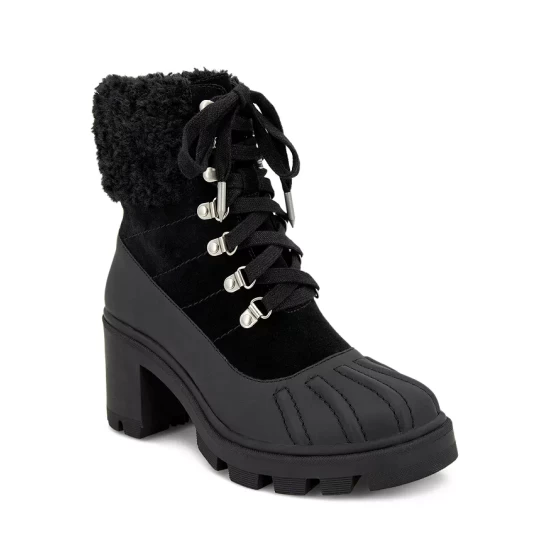 Hot Sale โ Splendid ๐ฉ Women's Faux Shearling Lined Block Heel Cold Weather Booties Black ๐ 3 Hot Sale โ Splendid ๐ฉ Women's Faux Shearling Lined Block Heel Cold Weather Booties Black ๐