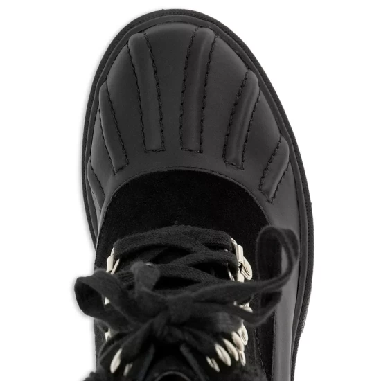 Hot Sale โ Splendid ๐ฉ Women's Faux Shearling Lined Block Heel Cold Weather Booties Black ๐ 7 Hot Sale โ Splendid ๐ฉ Women's Faux Shearling Lined Block Heel Cold Weather Booties Black ๐ - Image 5