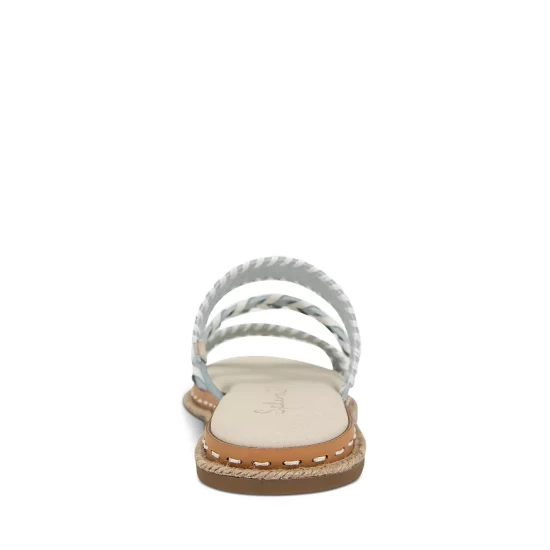 Wholesale ๐งจ Splendid ๐ฉ Women's Caia Whipstitched Slide ๐ฉด Sandals Aqua ๐ 6 Wholesale ๐งจ Splendid ๐ฉ Women's Caia Whipstitched Slide ๐ฉด Sandals Aqua ๐ - Image 4