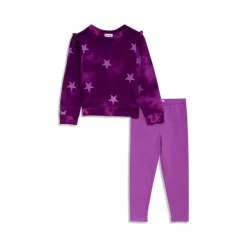Best Sale 🧨 Splendid 👧 Girls' 2-Pc. Pop Star Top & Leggings Set - Little Kid Orchid Multi ✨