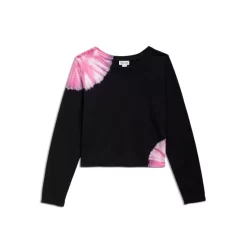 Brand new 😍 Splendid 👧 Girls' Harley Tie Dyed Long Sleeve Tee - Big Kid Black 🔔