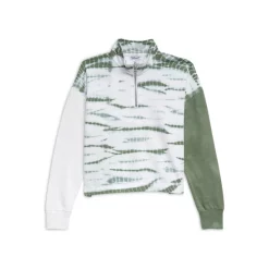 Hot Sale ❤️ Splendid 👧 Girls' Tie Dye Color Block Sweatshirt - Big Kid Olive ⌛