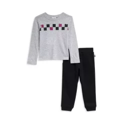 Discount 🎁 Splendid Boys' Streetscape 👕 Shirt& Pants Set - Little Kid Light Gray 💯