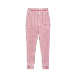 Discount 😍 Splendid 👧 Girls' Zurie Burnout Jogger Pants - Big Kid Pink Burnout 🥰