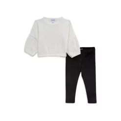 Wholesale 😉 Splendid 👧 Girls' Jet Stream Ribbed Knit Crewneck Sweater & Solid Leggings Set - Little Kid 🥰