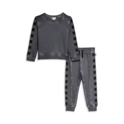 Flash Sale ❤️ Splendid Boys' Checkered 👕 Shirt & Pants Set - Little Kid Shade 🥰