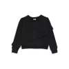 New 🥰 Splendid 👧 Girls' Ruffle Trim Crewneck Sweatshirt - Big Kid Black 😍 -Splendid Shop unnamed file 811