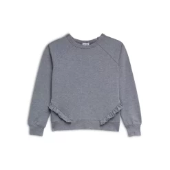Best reviews of 💯 Splendid 👧 Girls' Maisey Ruffle Sweatshirt - Big Kid Heather Charcoal 🛒