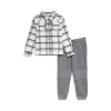 Cheap 👏 Splendid Boys' Plaid 👕 Shirt & Jogger Pants Set - Little Kid Heather Charcoal 💯 -Splendid Shop unnamed file 846