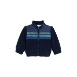 New 🎁 Splendid Boys' Racing Striped Jacket - Baby Navy Multi ❤️