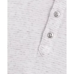 Flash Sale 👏 Splendid Boys' Yarn Dyed Striped Henley Tee - Little Kid Ice Gray Heather ❤️ -Splendid Shop unnamed file 881