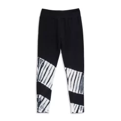 Buy 🧨 Splendid 👧 Girls' Cotton Blend Shibori Tie Dyed Leggings - Big Kid Black 🔔