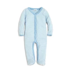 Budget 🛒 Splendid Boys' Stripe Footie - Baby Light Blue 🧨
