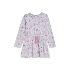 Deals 🎁 Splendid 👧 Girls' Graffiti Hearts 👗 Dress - Little Kid Pink Multi ✨