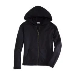 Cheapest 🌟 Splendid 👧 Girls' Terry Zip-Up Hoodie - Big Kid Black 👍